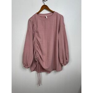 Nap Loungewear Light Pink Long Sleeve Shirt Size Large
